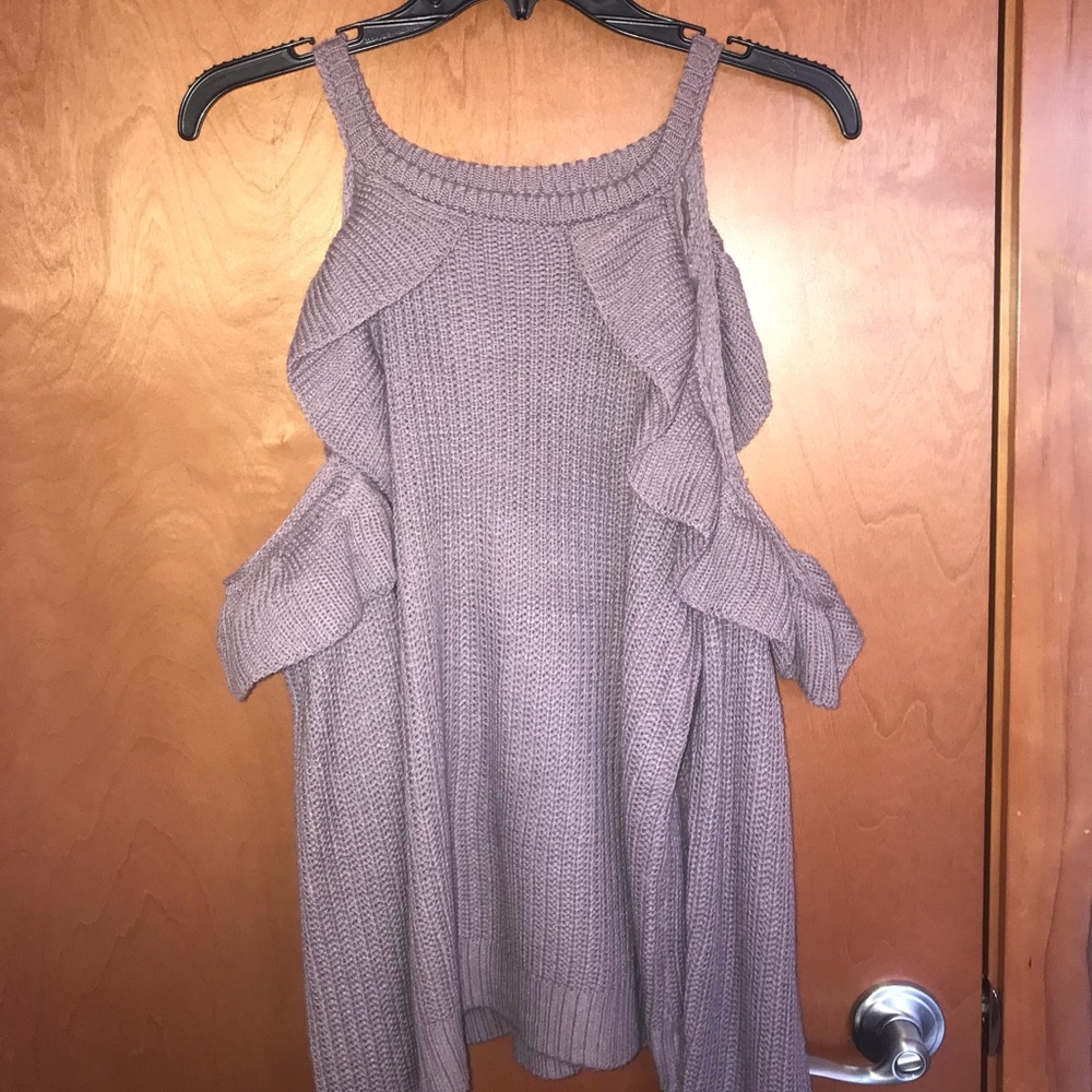 Lavender cold should sweater